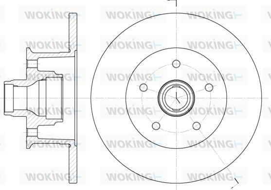 Woking D6468.00 - Спирачен диск vvparts.bg