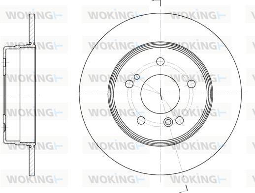 Woking D6467.00 - Спирачен диск vvparts.bg