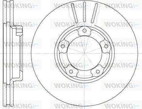 Woking D6405.10 - Спирачен диск vvparts.bg