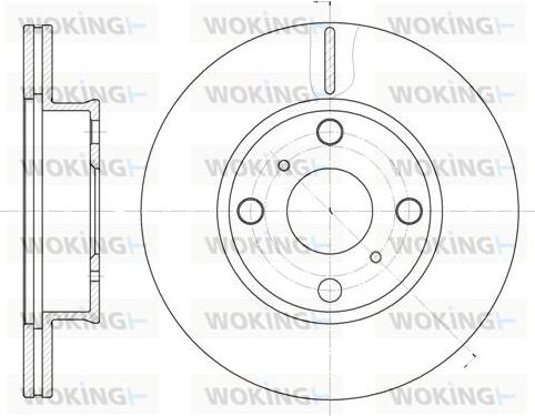 Woking D6402.10 - Спирачен диск vvparts.bg