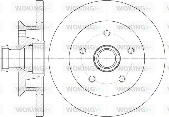 Woking D6415.00 - Спирачен диск vvparts.bg