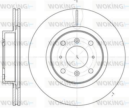 Woking D6484.10 - Спирачен диск vvparts.bg