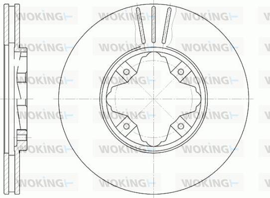 Woking D6485.10 - Спирачен диск vvparts.bg