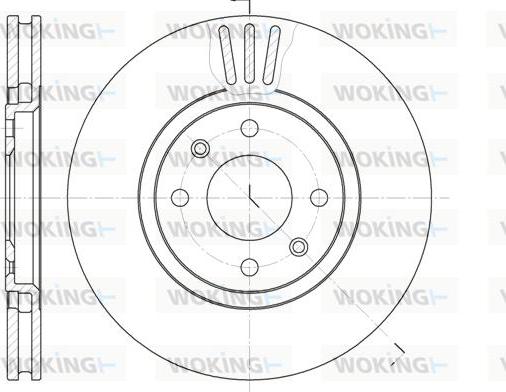 Woking D6486.10 - Спирачен диск vvparts.bg