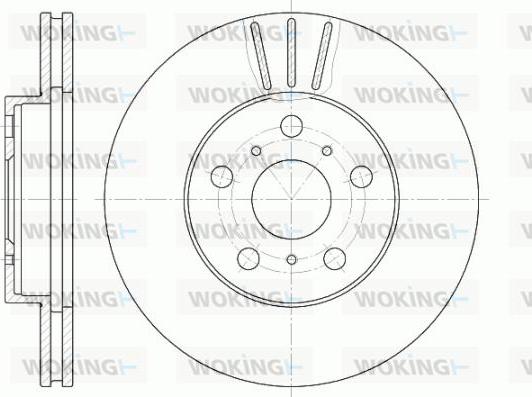 Woking D6439.10 - Спирачен диск vvparts.bg