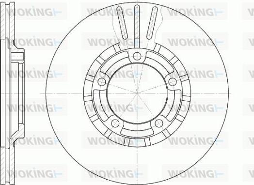 Woking D6437.10 - Спирачен диск vvparts.bg