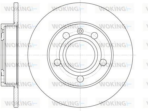 Woking D6429.00 - Спирачен диск vvparts.bg