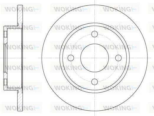 Woking D6427.00 - Спирачен диск vvparts.bg