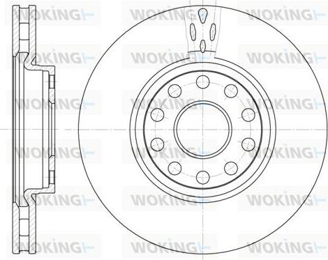 Woking D6479.10 - Спирачен диск vvparts.bg