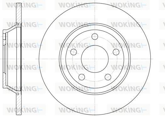 Woking D6472.00 - Спирачен диск vvparts.bg