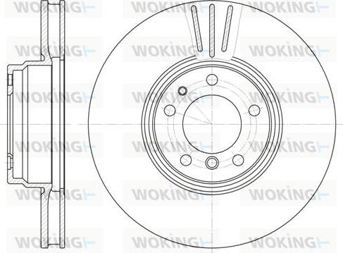 Woking D6594.10 - Спирачен диск vvparts.bg