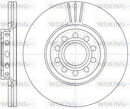 Woking D6596.10 - Спирачен диск vvparts.bg