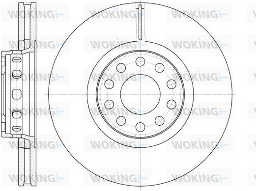 Woking D6592.10 - Спирачен диск vvparts.bg