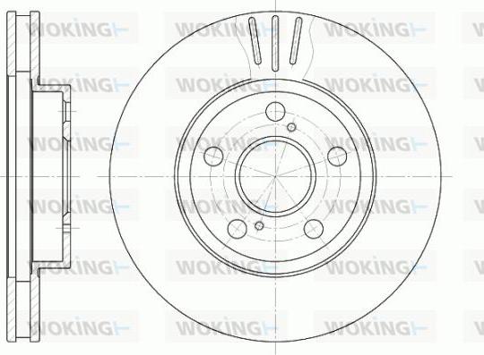 Woking D6540.10 - Спирачен диск vvparts.bg