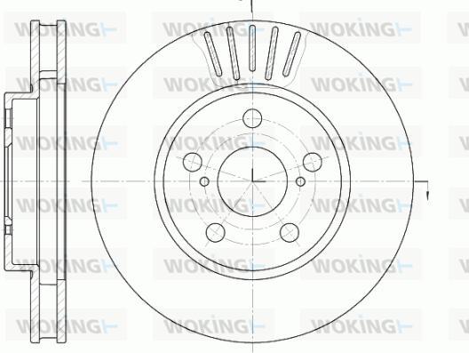 Woking D6541.10 - Спирачен диск vvparts.bg