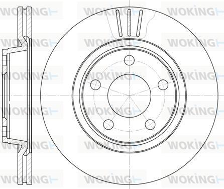 Woking D6548.10 - Спирачен диск vvparts.bg