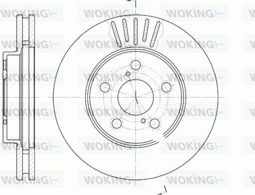 Woking D6542.10 - Спирачен диск vvparts.bg