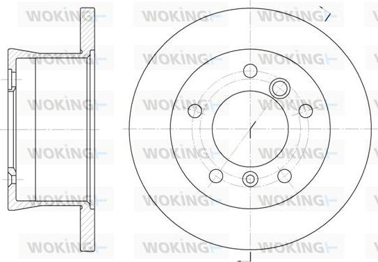 Woking D6566.00 - Спирачен диск vvparts.bg