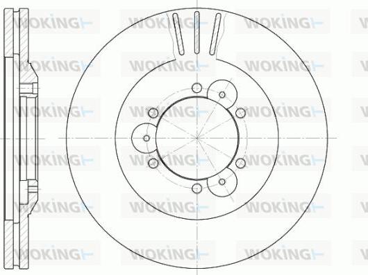 Woking D6560.10 - Спирачен диск vvparts.bg