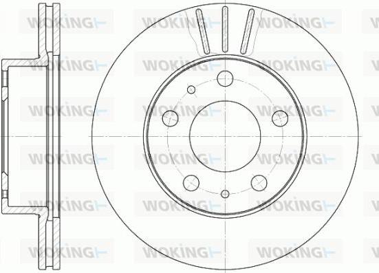 Woking D6504.10 - Спирачен диск vvparts.bg