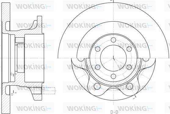 Woking D6500.00 - Спирачен диск vvparts.bg