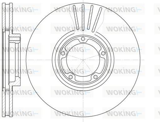 Woking D6519.10 - Спирачен диск vvparts.bg