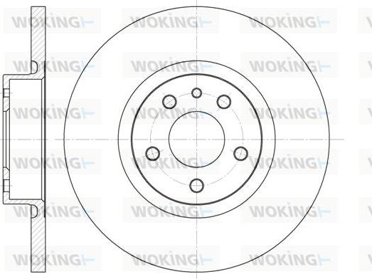 Woking D6512.00 - Спирачен диск vvparts.bg