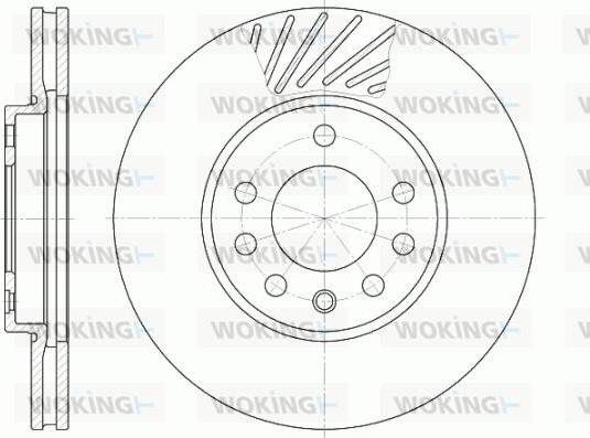 Woking D6584.10 - Спирачен диск vvparts.bg