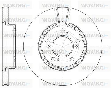 Woking D6586.10 - Спирачен диск vvparts.bg