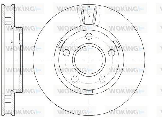 Woking D6581.10 - Спирачен диск vvparts.bg