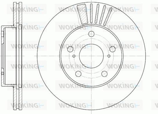 Woking D6582.10 - Спирачен диск vvparts.bg