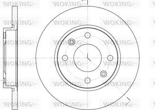 Woking D6535.00 - Спирачен диск vvparts.bg