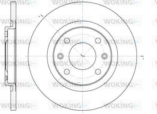 Woking D6536.00 - Спирачен диск vvparts.bg