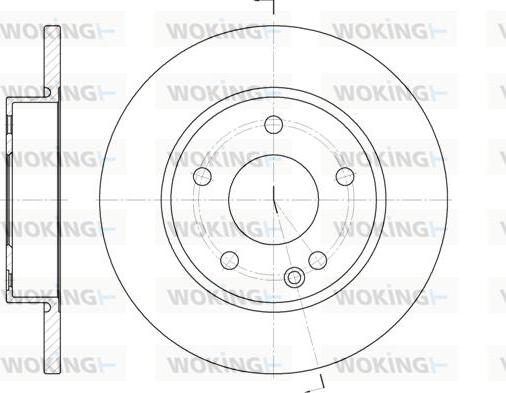 Woking D6526.00 - Спирачен диск vvparts.bg