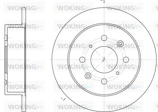 Woking D6521.00 - Спирачен диск vvparts.bg