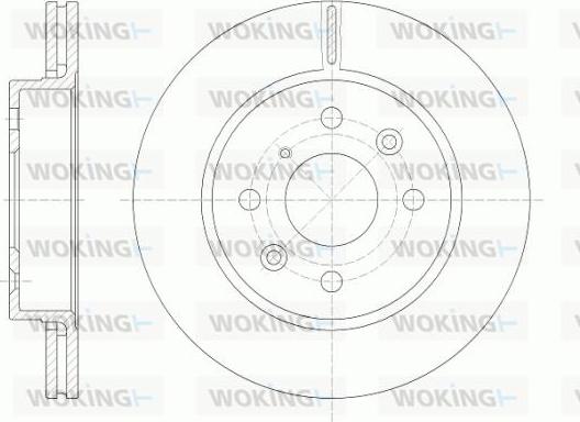 Woking D6523.10 - Спирачен диск vvparts.bg