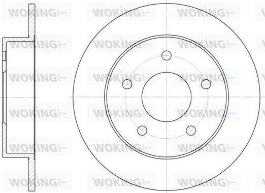 Woking D6574.00 - Спирачен диск vvparts.bg