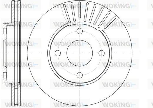 Woking D6575.10 - Спирачен диск vvparts.bg