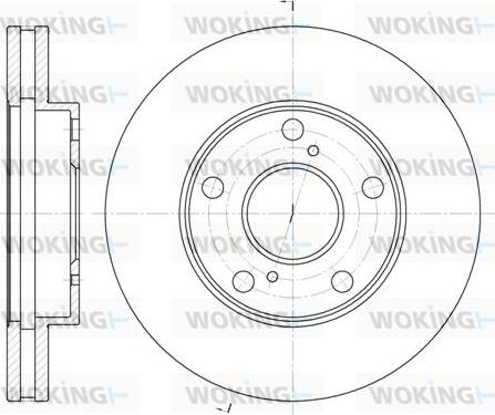 Woking D6571.10 - Спирачен диск vvparts.bg