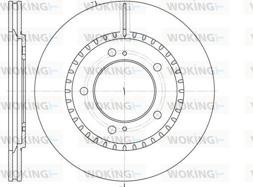 Woking D6699.10 - Спирачен диск vvparts.bg