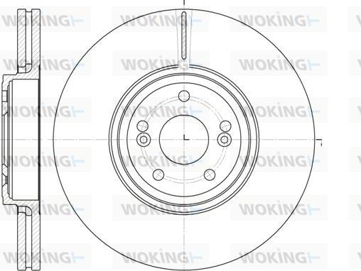 Woking D6695.10 - Спирачен диск vvparts.bg