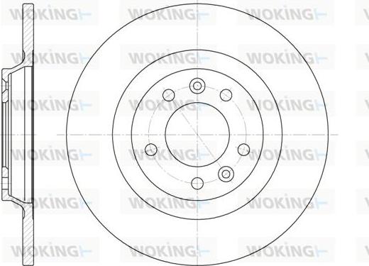 Woking D6690.00 - Спирачен диск vvparts.bg