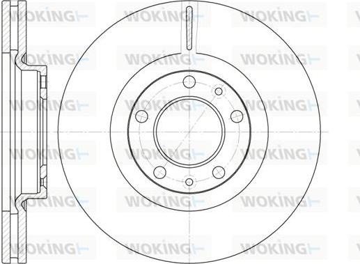 Woking D6693.10 - Спирачен диск vvparts.bg