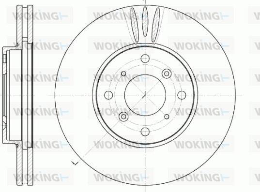 Woking D6641.10 - Спирачен диск vvparts.bg