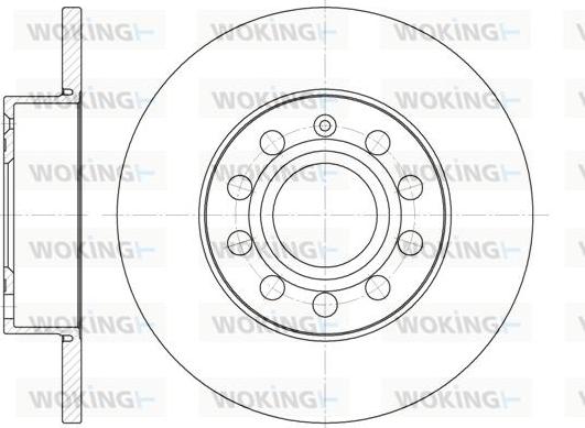 Woking D6650.00 - Спирачен диск vvparts.bg