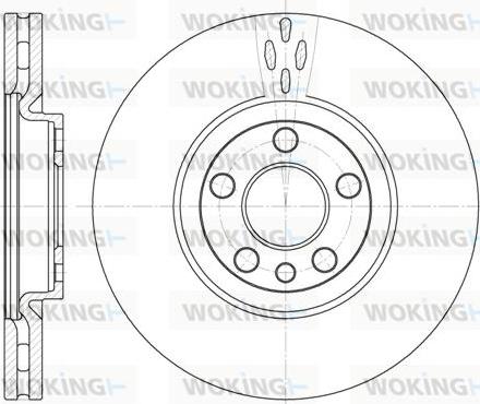 Woking D6658.10 - Спирачен диск vvparts.bg