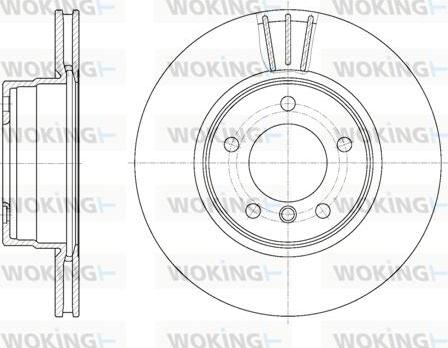 Woking D6653.10 - Спирачен диск vvparts.bg