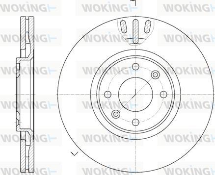 Woking D6657.10 - Спирачен диск vvparts.bg