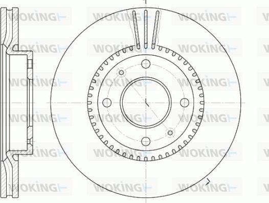 Woking D6668.10 - Спирачен диск vvparts.bg