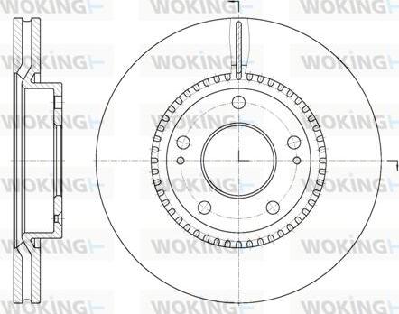 Woking D6663.10 - Спирачен диск vvparts.bg